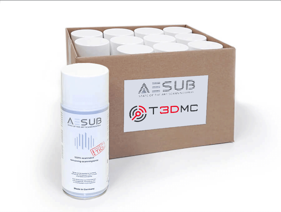AESUB 3D White Scanning Spray in Box | Scanning Accessories | T3DMC